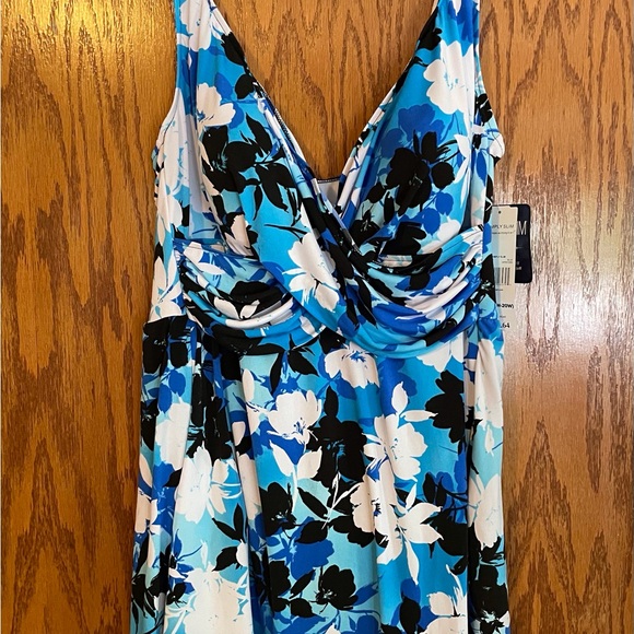 Catalina Simply Slim Blue Floral Swim Dress 2X NWT - Picture 8 of 8